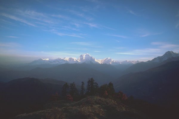 213001 Himalayan Peaks At Dawn, Near Annapurna, Nepal A4 Photo Print