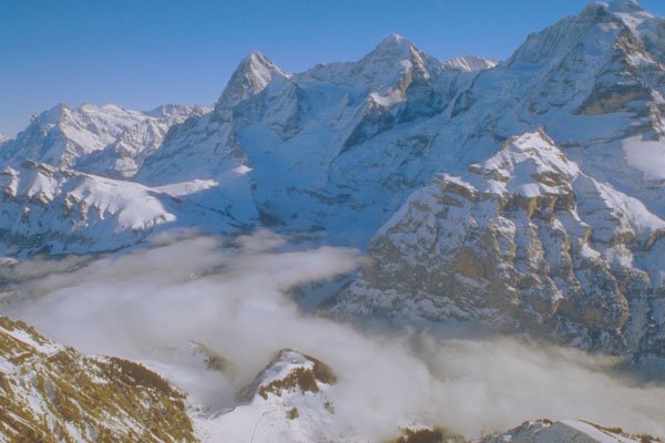 213035 View From Jungfrau, Switzerland A4 Photo Print