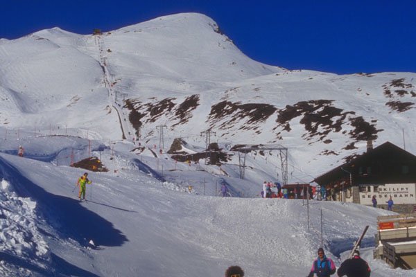 213037 Ski Lift, Wengen, Switzerland A4 Photo Print