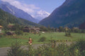 213064 Valley At Lauterbrunnen, Switzerland A4 Photo Print