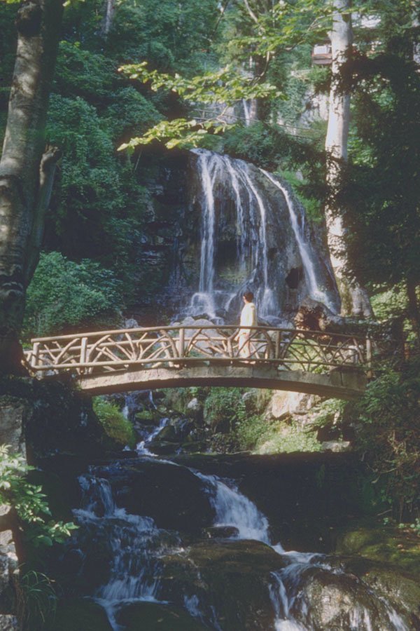 213067 Waterfalls, Switzerland A4 Photo Print