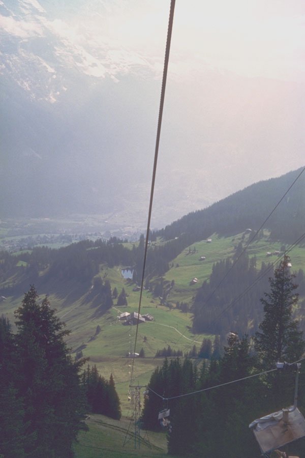213069 Cable Cars, Switzerland A4 Photo Print