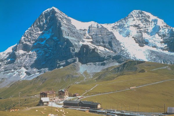 213081 Kleine Scheidegg, Eiger Monch, Switzerland A4 Photo Print