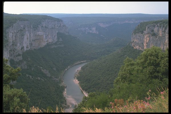 215019 Ardeche Valley, Provence A4 Photo Print