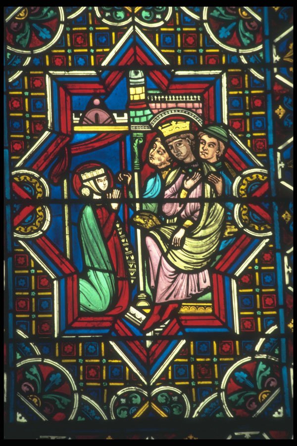 215032 Stained Glass, Beauvais Cathedral A4 Photo Print