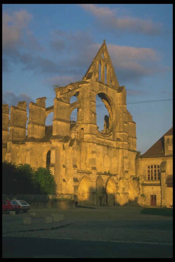 215034 Abbey Ruins, Longpont, Champagne Region A4 Photo Print