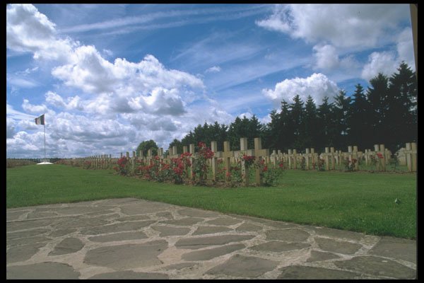 215050 War Graves, Chemin Des Dames, Champagne Region A4 Photo Print