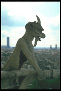 215061 Gargoyle, Notre Dame Cathedral, Paris A4 Photo Print