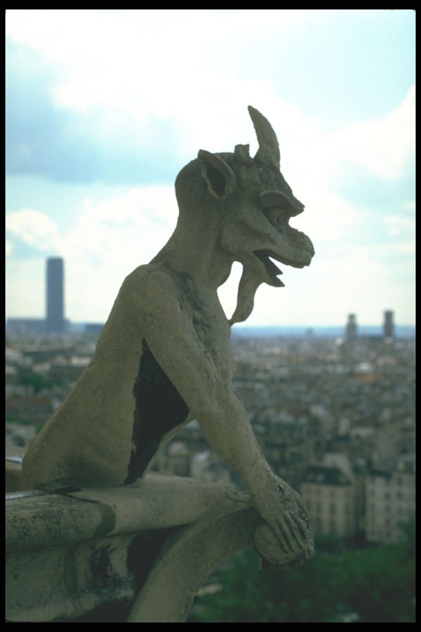 215061 Gargoyle, Notre Dame Cathedral, Paris A4 Photo Print