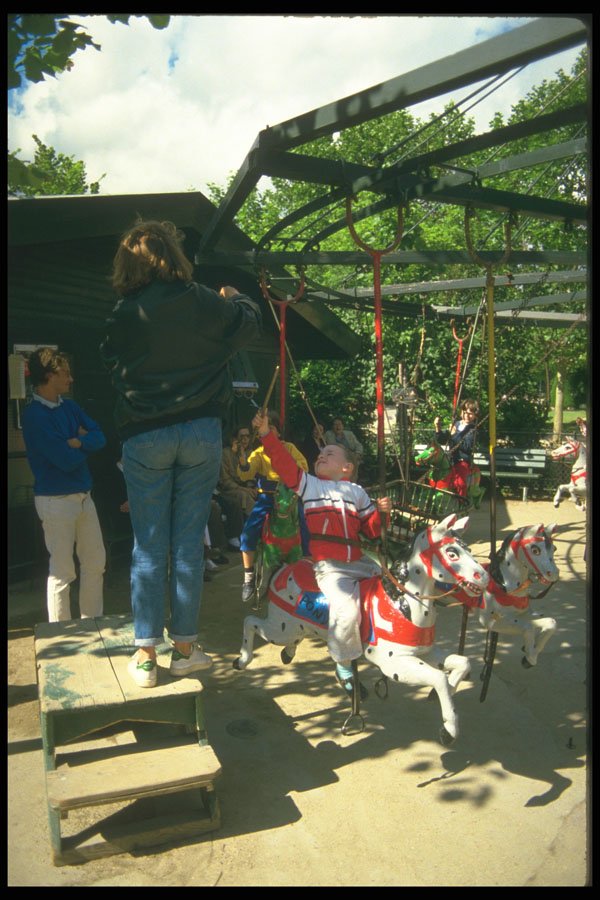 215093 Catching The Ring, Champ De Mars, Paris A4 Photo Print