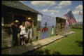 216015 Wooden Sidewalk, Valley View Ranch, Nebraska A4 Photo Print