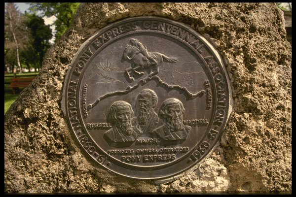 216022 Marker, Gothenburg Pony Express Station A4 Photo Print