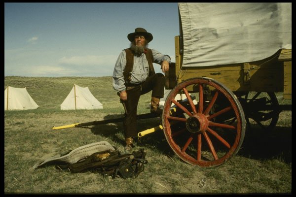216033 Wagon Master, Oregon Trail Descendent, Nebraska A4 Photo Print