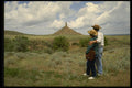 216036 Chimney Rock, Oregon Trail Wonder, Bayard, Nebraska A4 Photo Print
