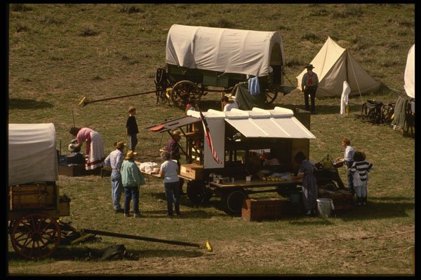 216045 The Chuck Wagon, The Center Of Encampment Activity A4 Photo Print