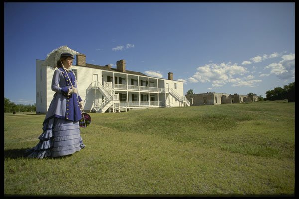 216053 Historical Interpreter, Fort Laramie, Wyoming A4 Photo Print