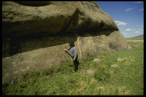 216058 Independence Rock, Another Popular Carving Place A4 Photo Print