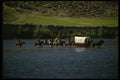 216087 Wagons And Riders Ford The Snake River A4 Photo Print