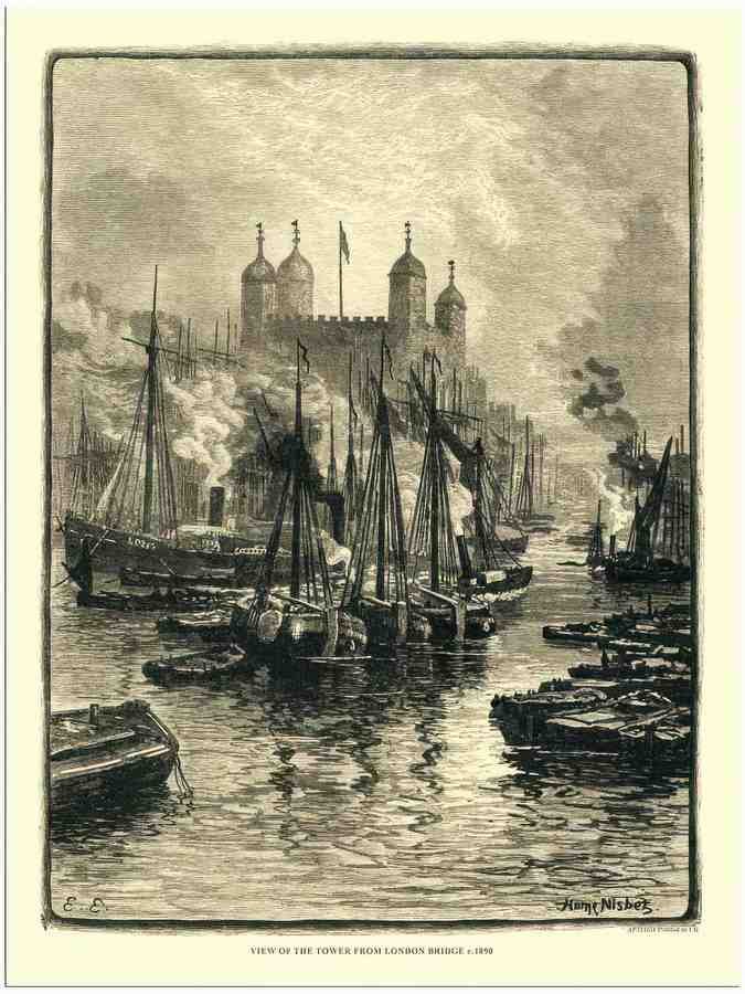 216H tower of london 2 Vintage Advert A4 Photo Print