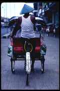 217050 Yogyakarta, A Becak At The End Of Its Shift A4 Photo Print