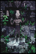 217068 Yogyakarta, A Plaosan Temple Statue A4 Photo Print