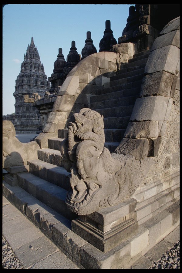 217076 Prambanan, A Staircase A4 Photo Print