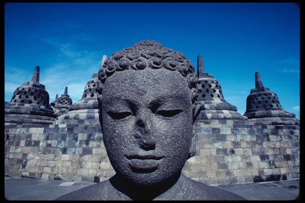 217084 Borobodur, Buddha II A4 Photo Print