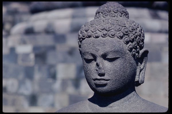 217086 Borobodur, Buddha III A4 Photo Print