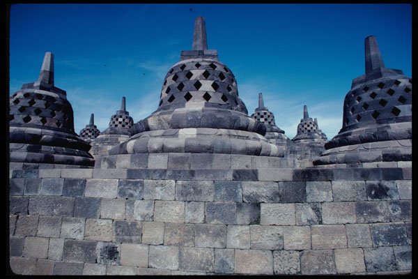 217089 Each Bell like Structure (stupa) Contains A Buddha A4 Photo Print
