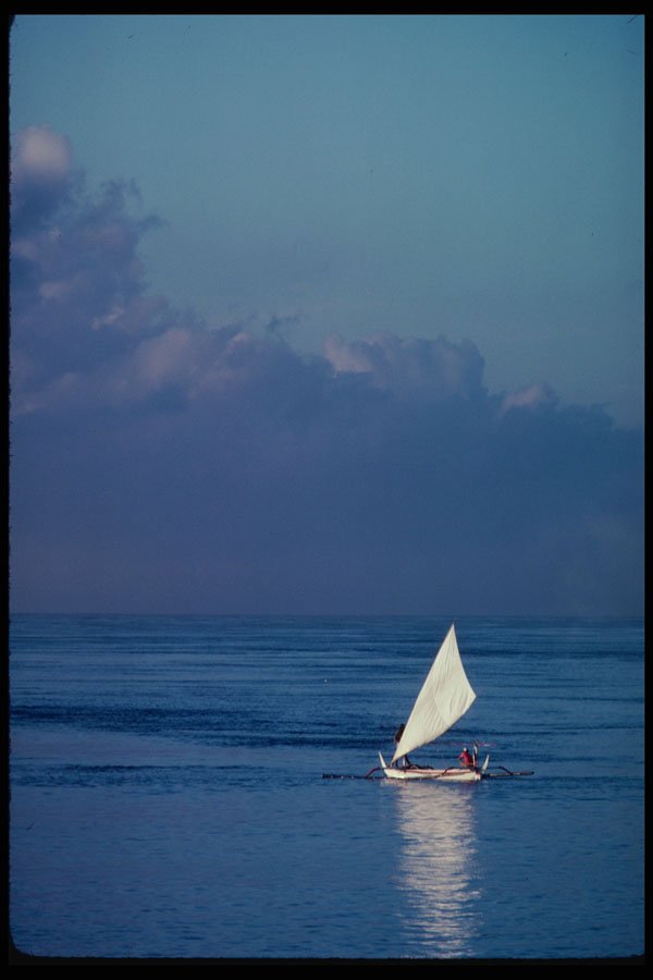 217099 A Fishing Boat Off The South Coast Of Java A4 Photo Print
