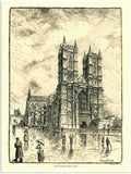 217H westminster abbey london 2 Vintage Advert A4 Photo Print