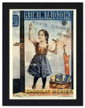 2180 menier chocolate girl 2 Vintage Advert A4 Photo Print