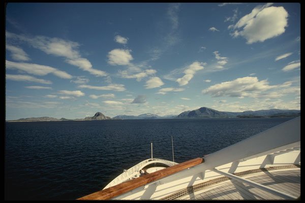 219013 Cruise Ship Northbound To The Arctic Circle A4 Photo Print
