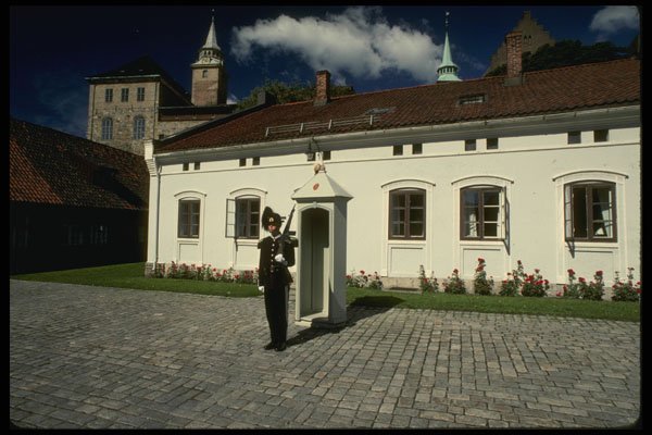 219034 Royal Guardsman At Akerhus Fortress A4 Photo Print