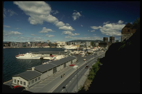 219035 Modern Port Of Oslo A4 Photo Print
