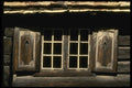 219048 Old fashioned Country style Windows And Shutters A4 Photo Print