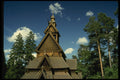 219049 An Historic Stave Church, All wood Construction A4 Photo Print