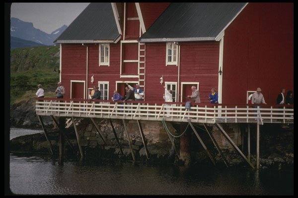 219053 Historic Salmon Isle Fish Cannery A4 Photo Print