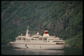 219067 A Russian Cruise Ship Anchors Off Shore A4 Photo Print