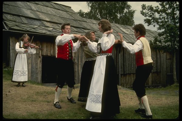 219073 Folk Dancing At Vos's Open Air Museum A4 Photo Print