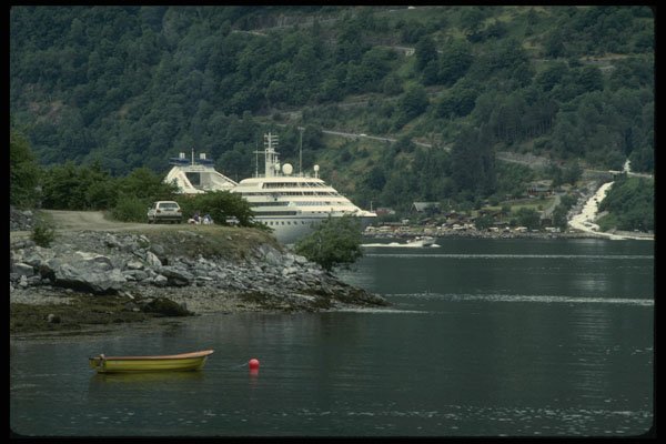 219080 A Simple Picnic On Geiranger Fjord's Shoreline A4 Photo Print