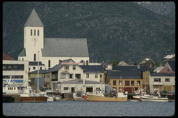 219084 Quaint Svolvaer, Lofoten Islands Above Arctic Circle A4 Photo Print