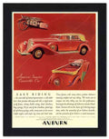 2197 auburn art deco car advert 2 Vintage Advert A4 Photo Print