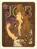 21H job cigarette papers alphonse mucha 2 Vintage Advert A4 Photo Print