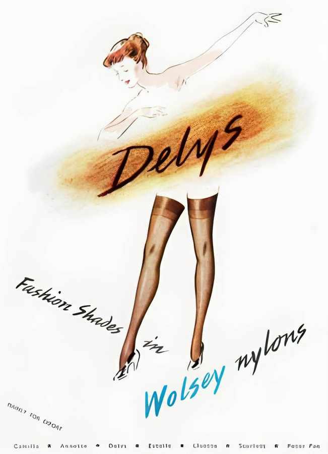 22 Delys Wolsey Nyl Vintage Advert A4 Photo Print