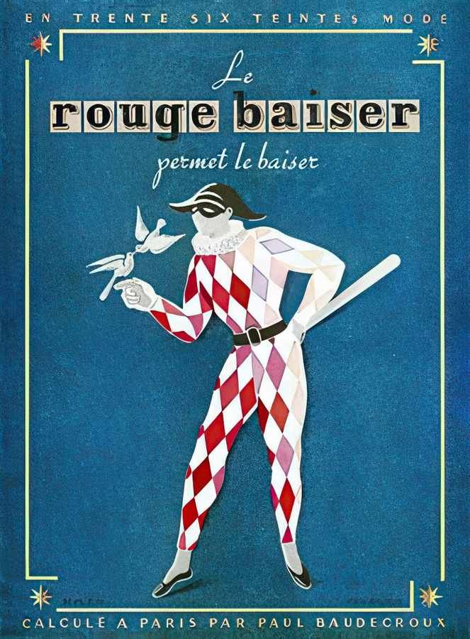 22 Le Rouge Baiser Vintage Advert A4 Photo Print