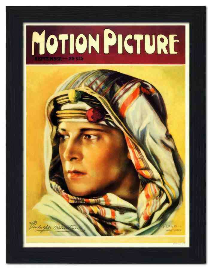 2200 motion picture rudolph valentino 2 Vintage Advert A4 Photo Print