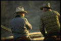 220073 Cowboys Discussing Progress Of The Day's Weaning A4 Photo Print