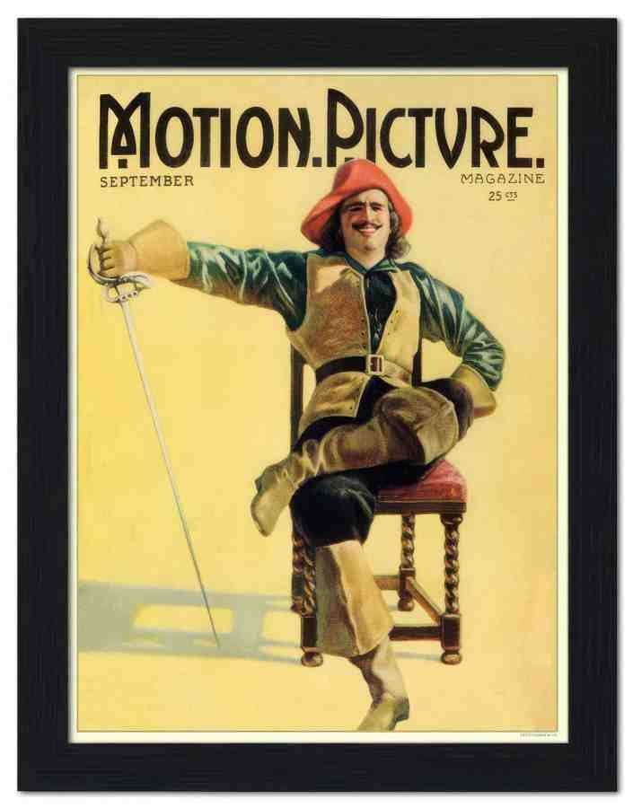 2207 motion picture douglas fairbanks 2 Vintage Advert A4 Photo Print