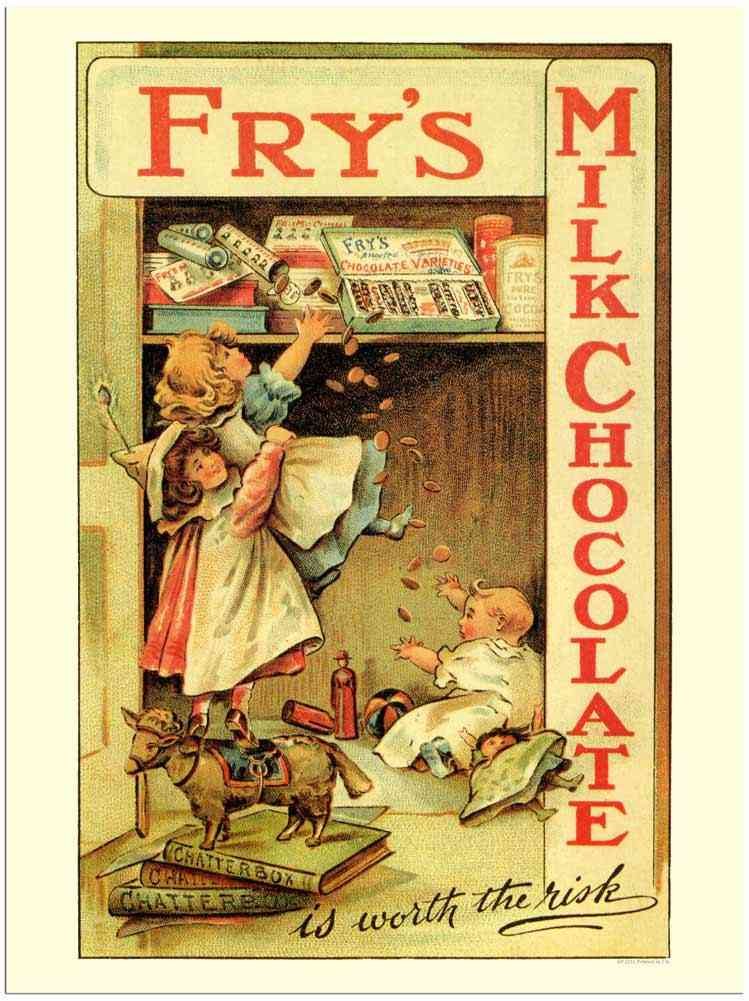 2211 Frys Chocolate advert A4 Photo Print